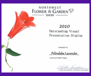 Pelindaba Lavender wins at Northwest Flower Garden Show