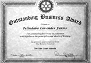 Pelindaba Lavender Farm wins award